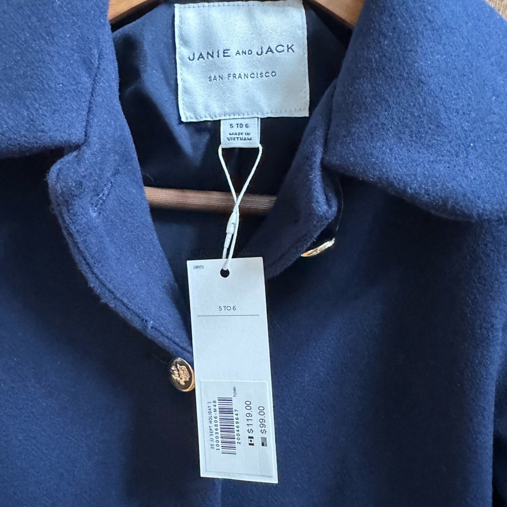 Janie and Jack girls dress coat